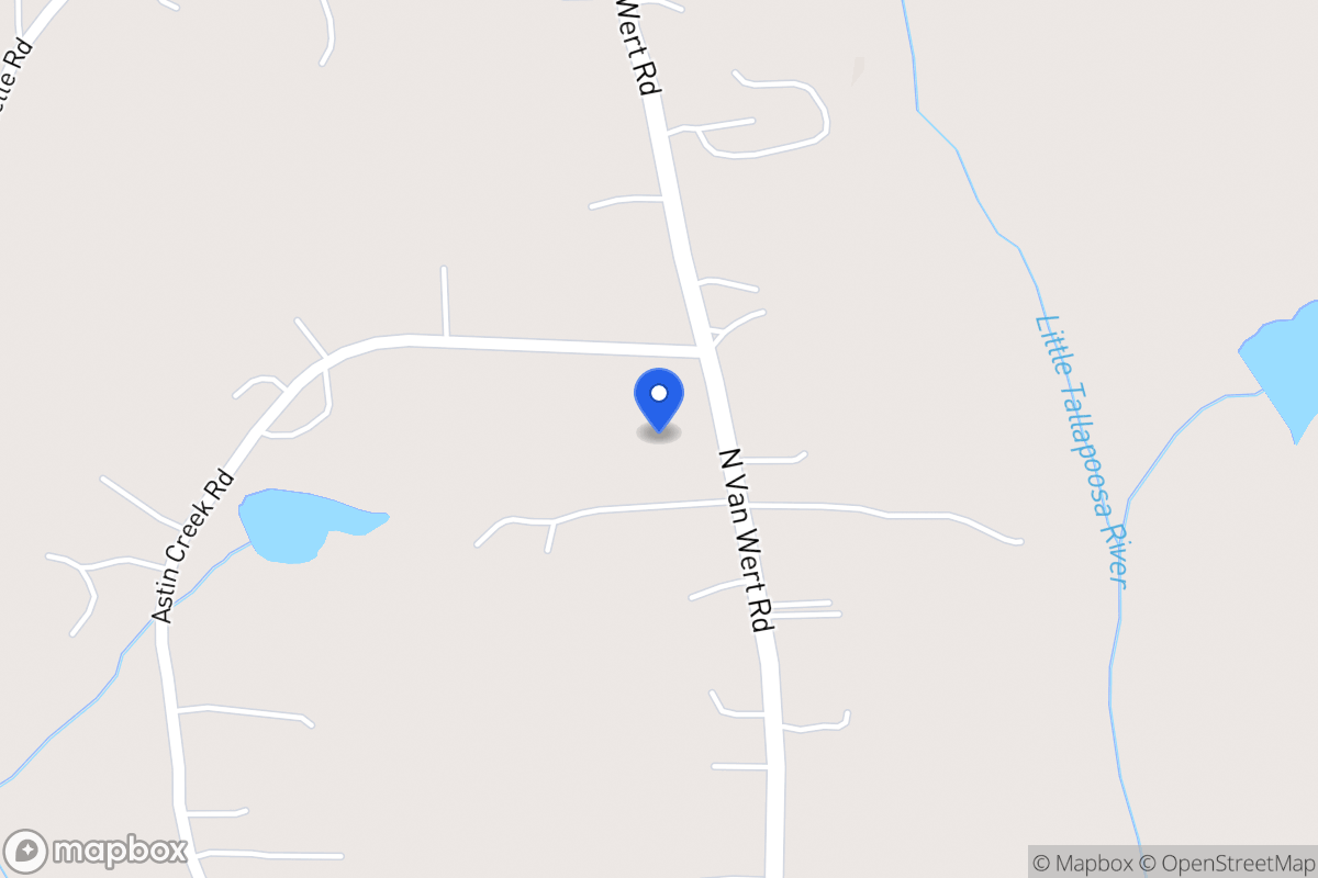 Map of 1294 N Van Wert Rd