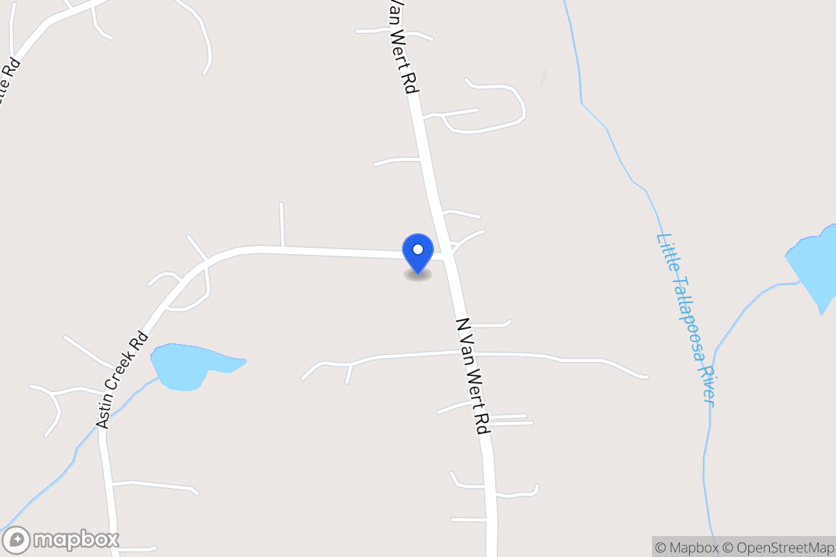 Map of 493 Astin Creek Rd