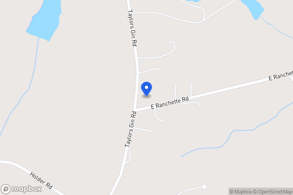Map of 1309 Taylors Gin Rd