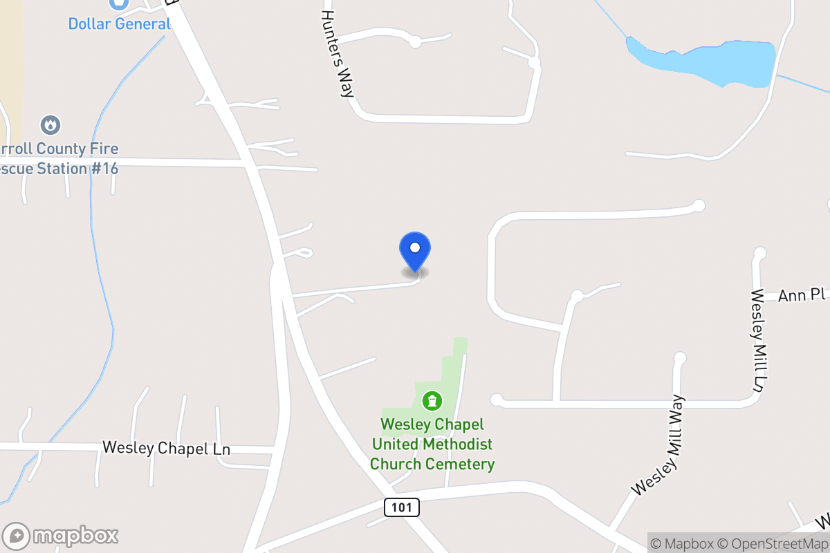 Map of 2433 Rockmart Rd