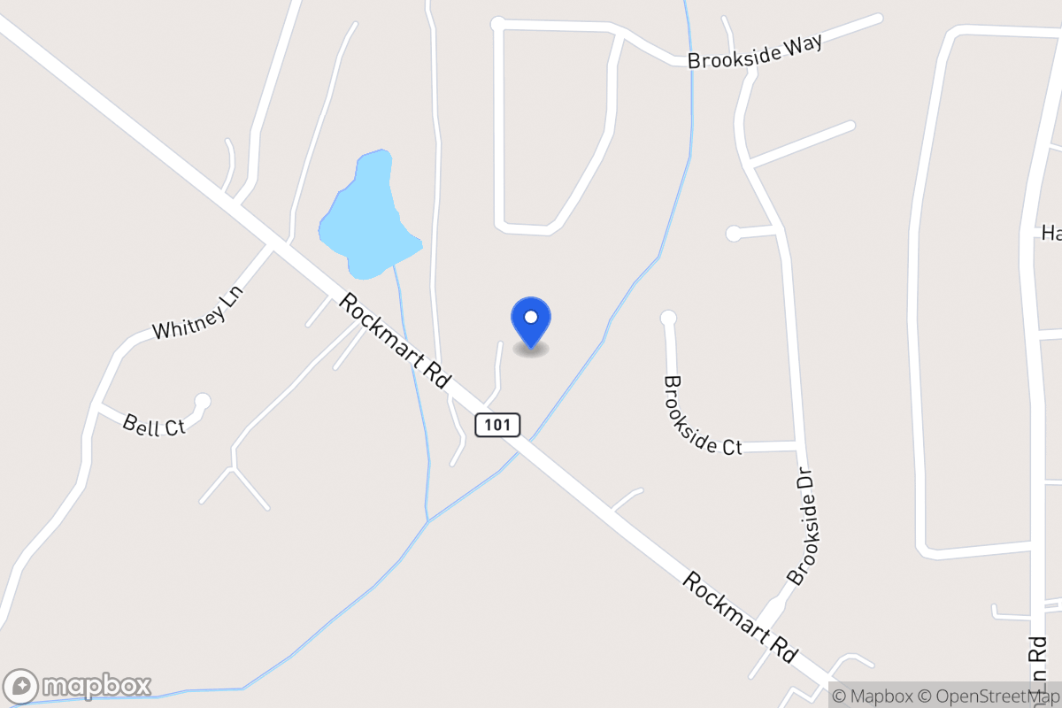 Map of 1395 Rockmart Rd