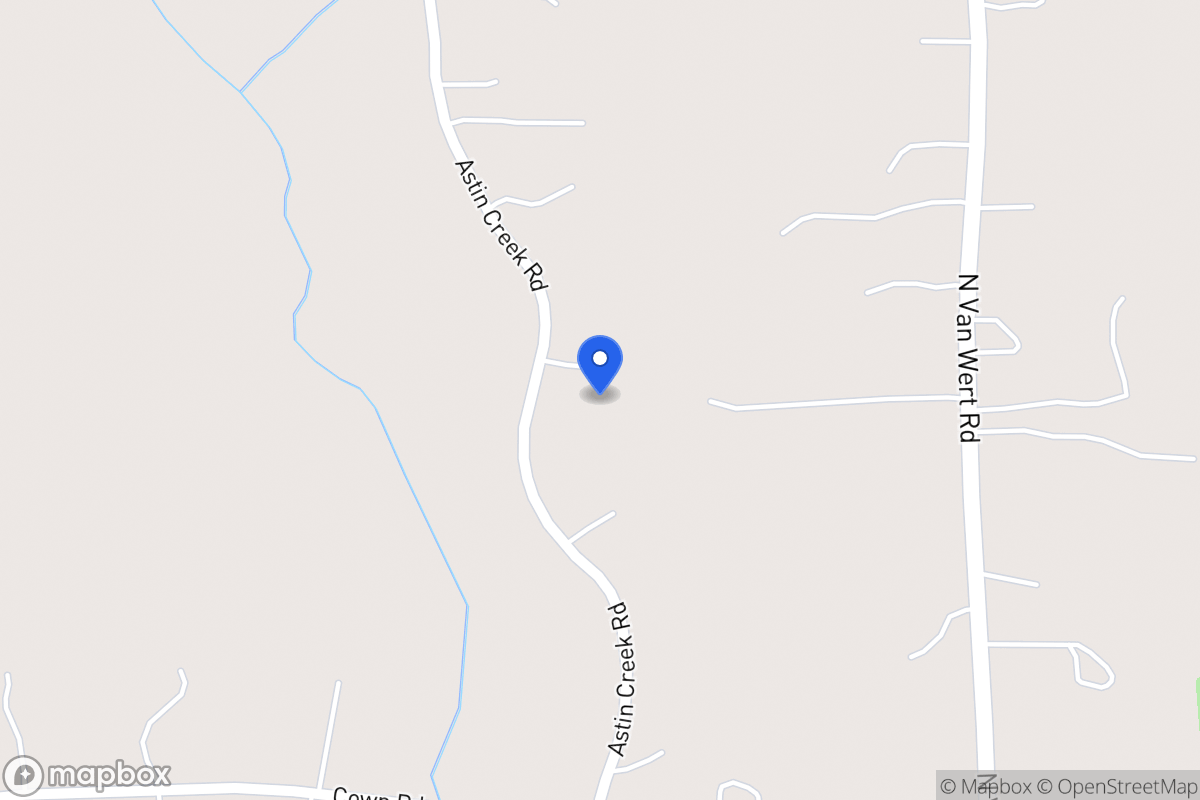 Map of 131 Astin Creek Rd