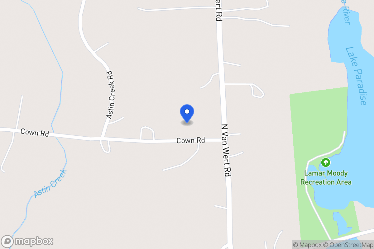 Map of 1102 Cown Rd