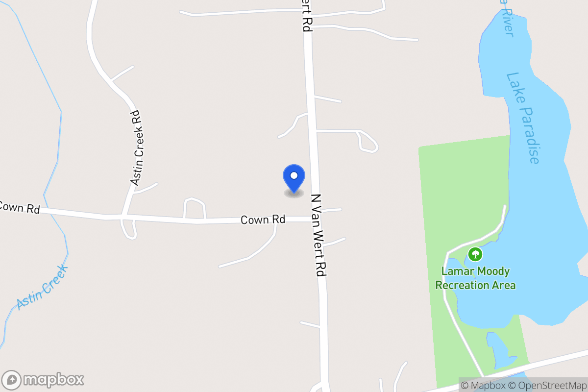 Map of 968 N Van Wert Rd