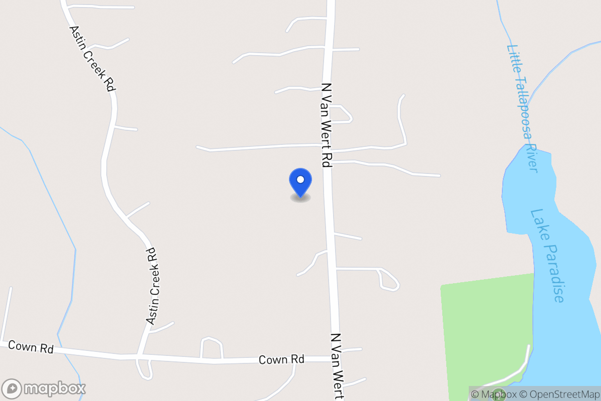 Map of 1054 N Van Wert Rd