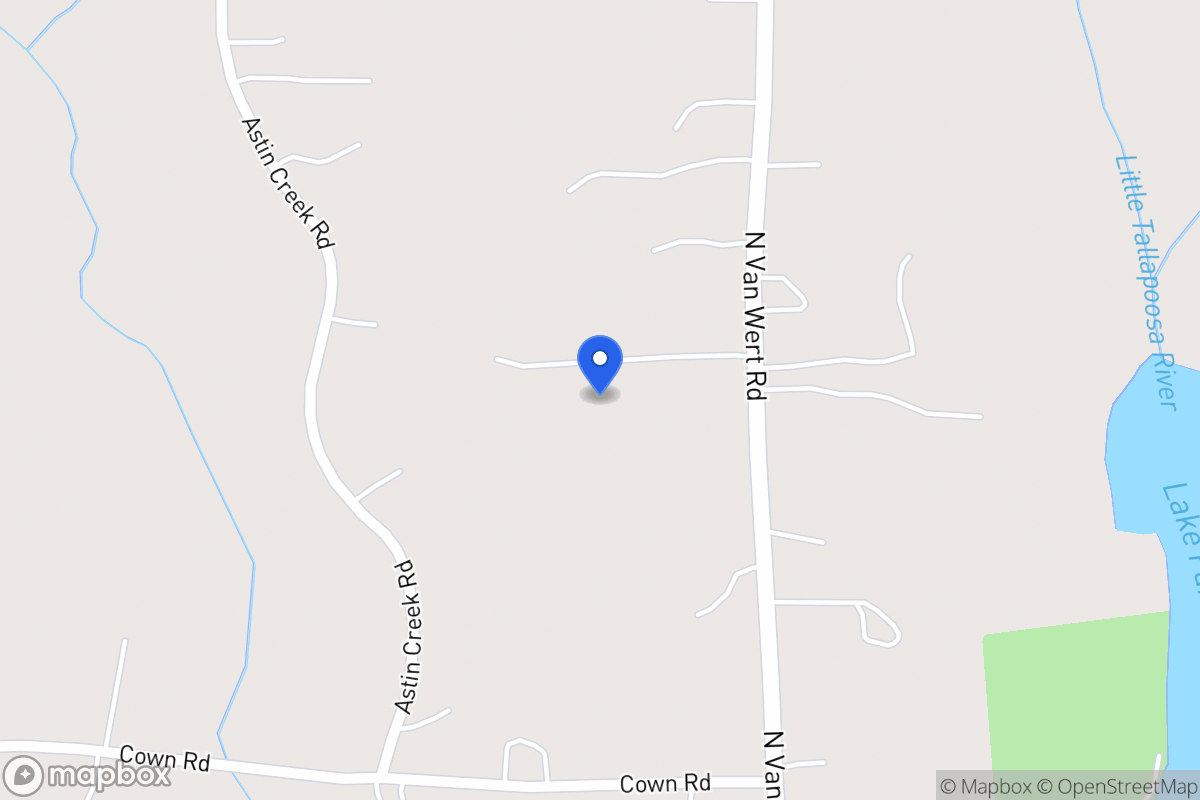 Map of 1080 N Van Wert Rd