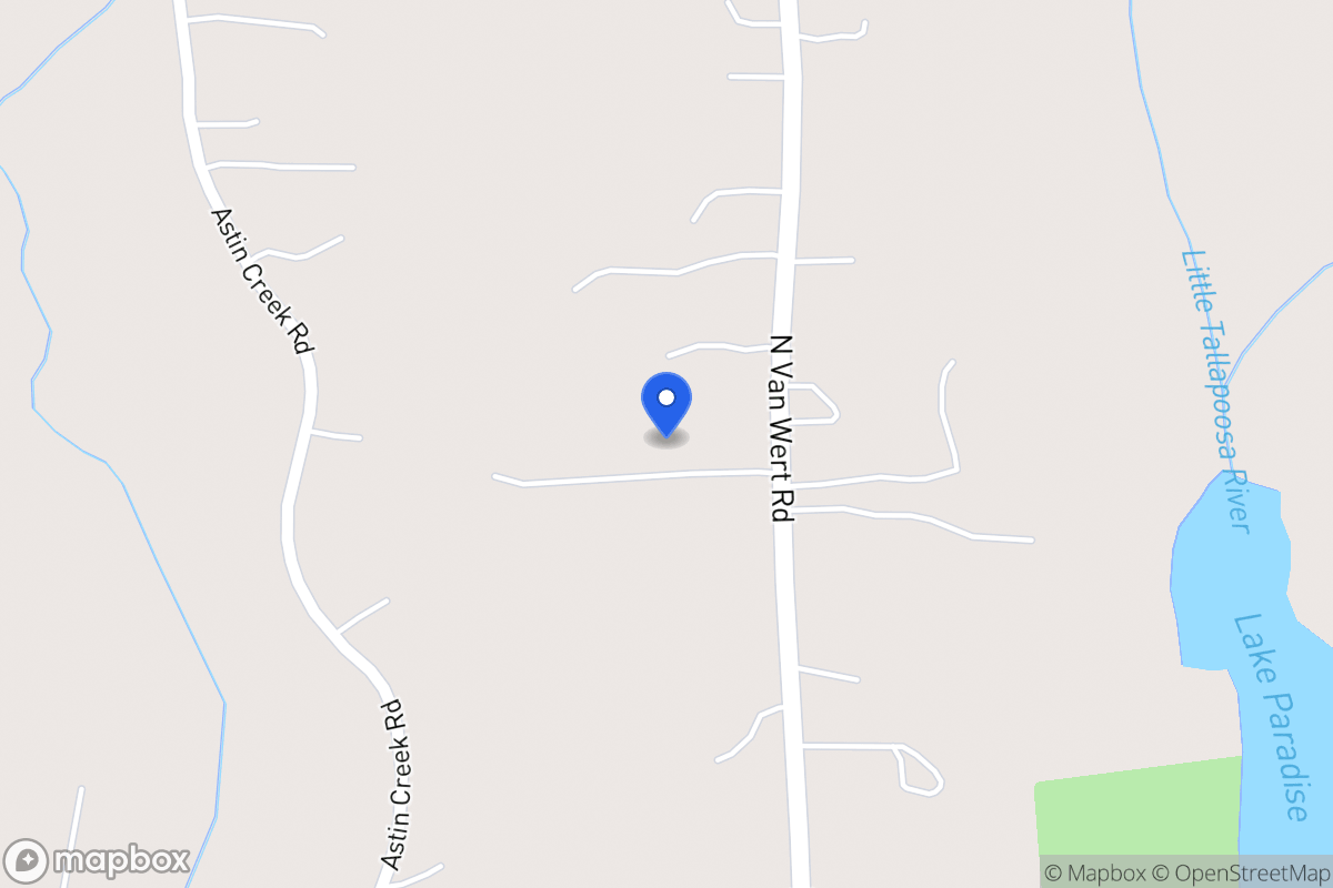 Map of 1092 N Van Wert Rd