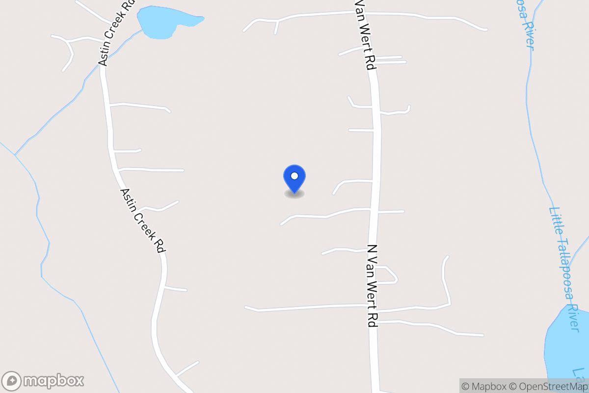 Map of 1158 N Van Wert Rd