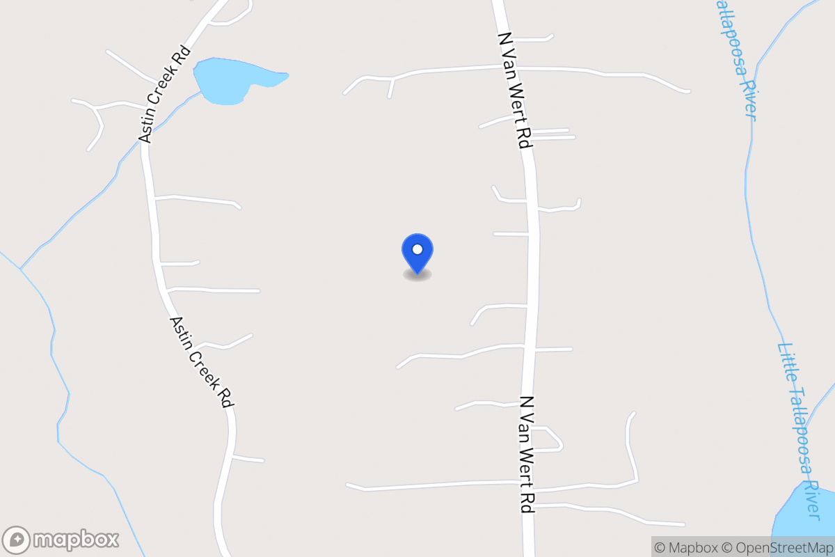 Map of 1184 N Van Wert Rd