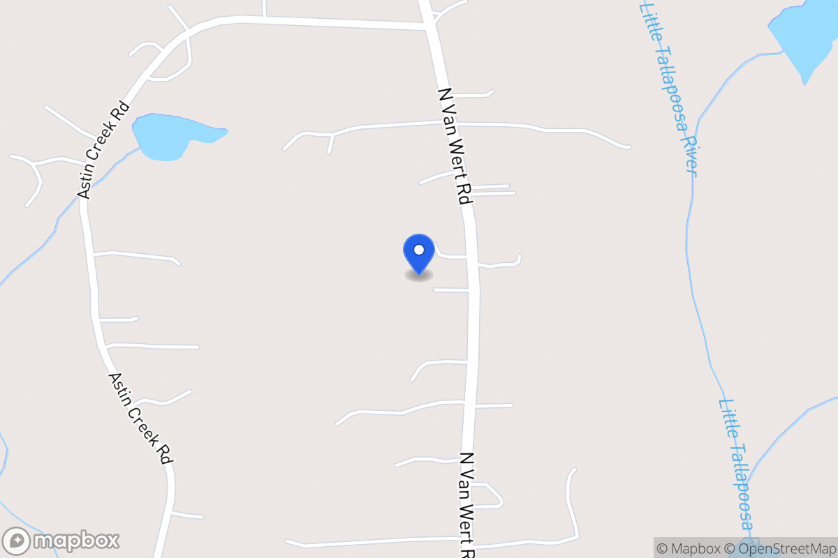 Map of 1206 N Van Wert Rd