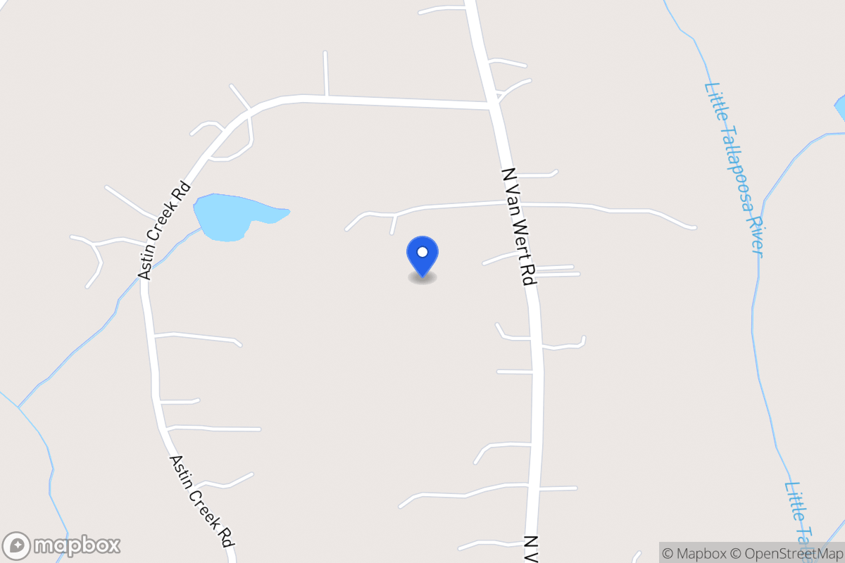 Map of 1254 N Van Wert Rd