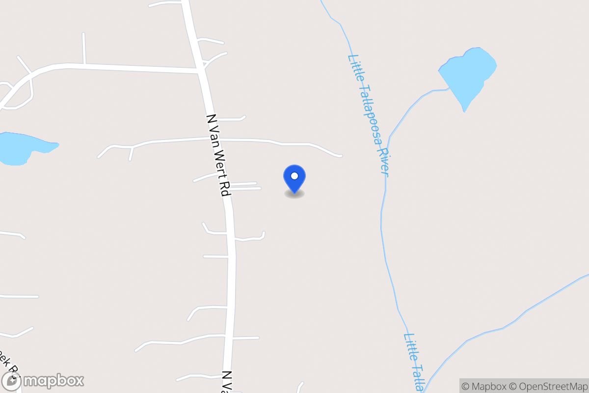 Map of 1239 N Van Wert Rd