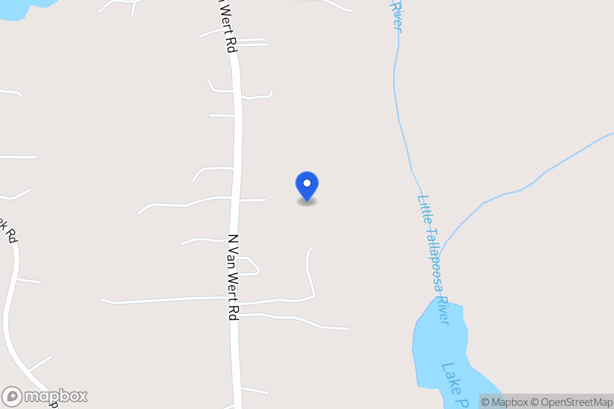 Map of 1151 N Van Wert Rd