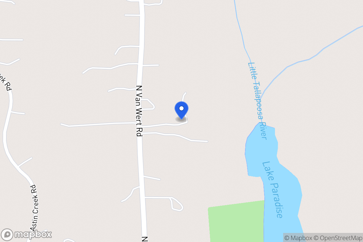 Map of 1087 N Van Wert Rd