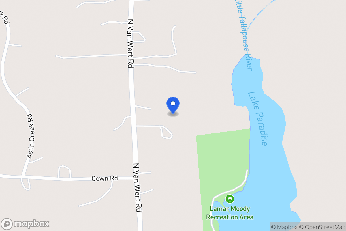 Map of 1029 N Van Wert Rd