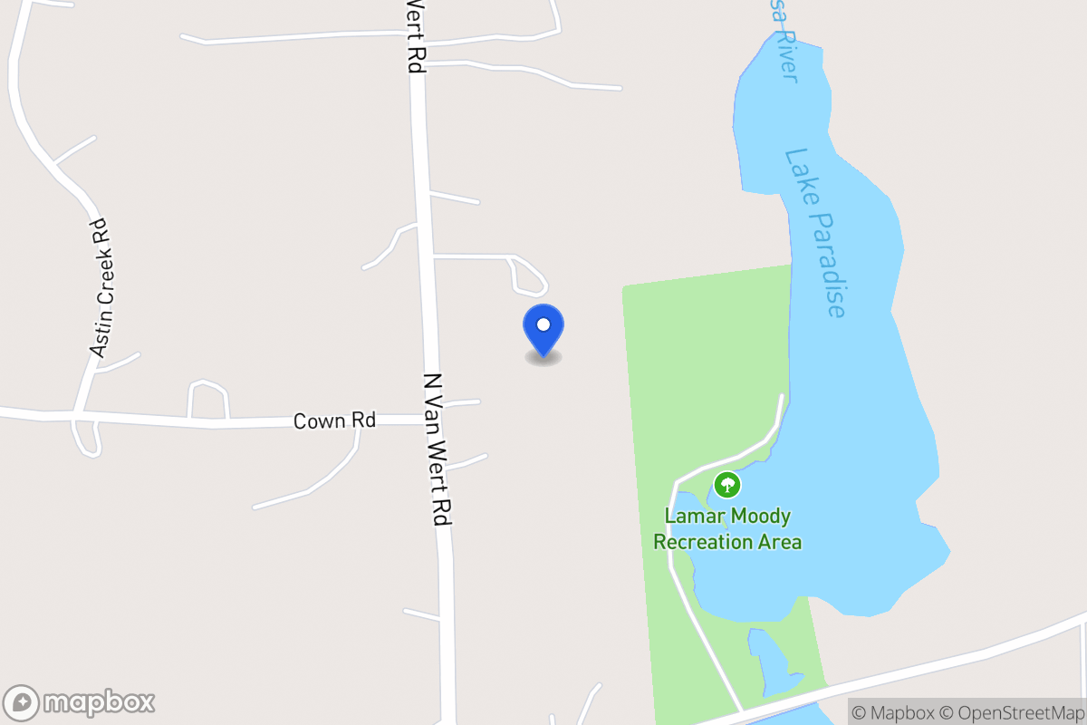 Map of 965 N Van Wert Rd