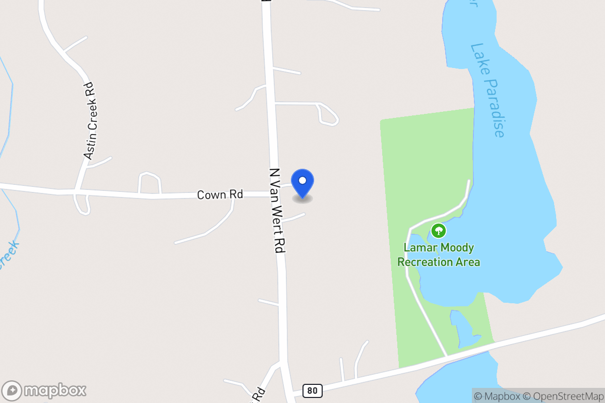 Map of 921 N Van Wert Rd