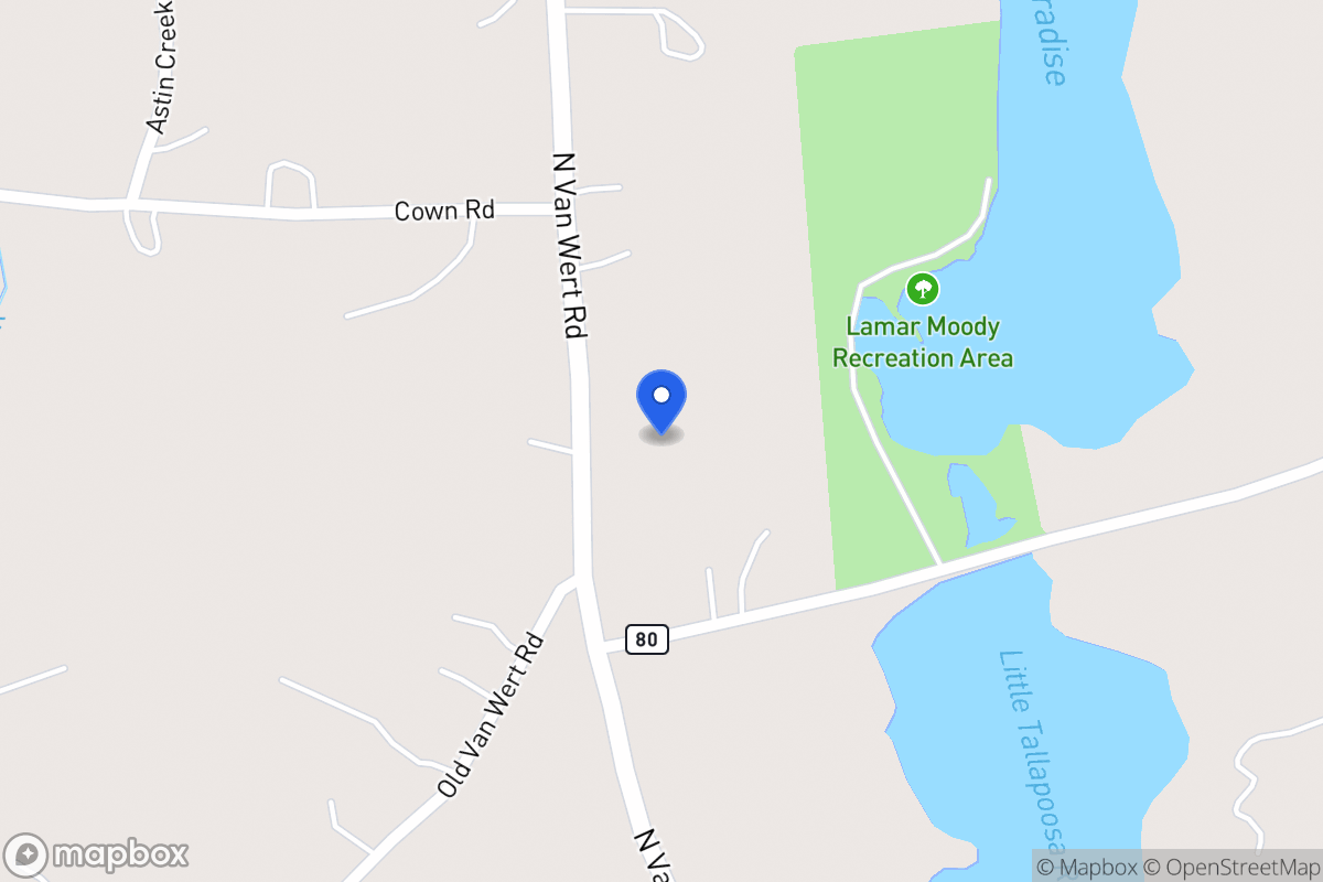 Map of 875 N Van Wert Rd