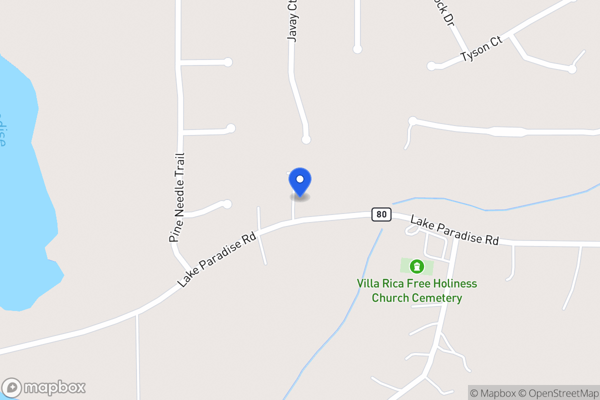 Map of 2093 Lake Paradise Rd