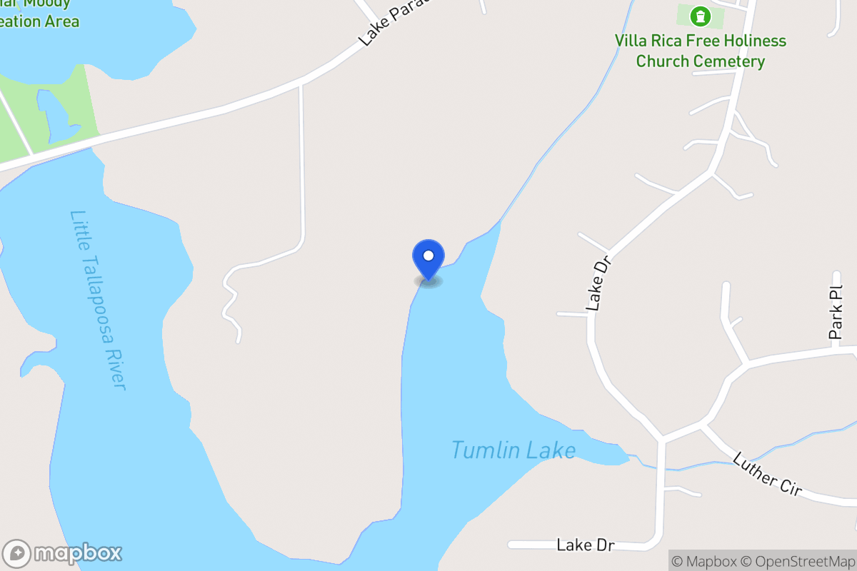 Map of 2128 Lake Paradise Rd