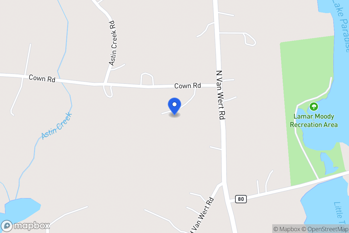 Map of 924 N Van Wert Rd