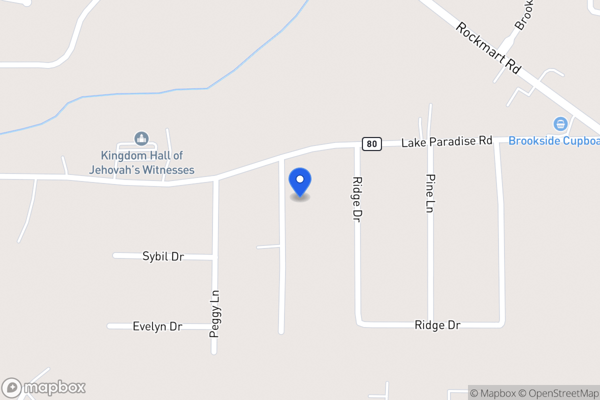 Map of 605 Jackie Ln