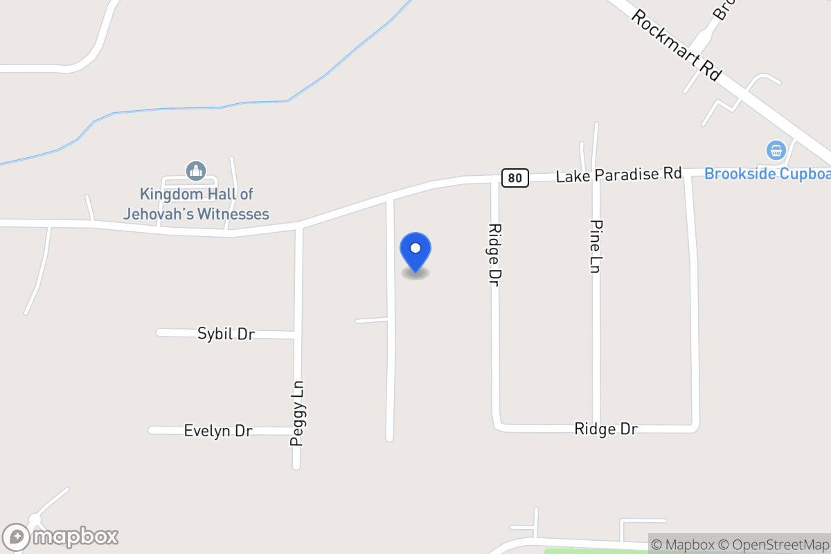 Map of 601 Jackie Ln