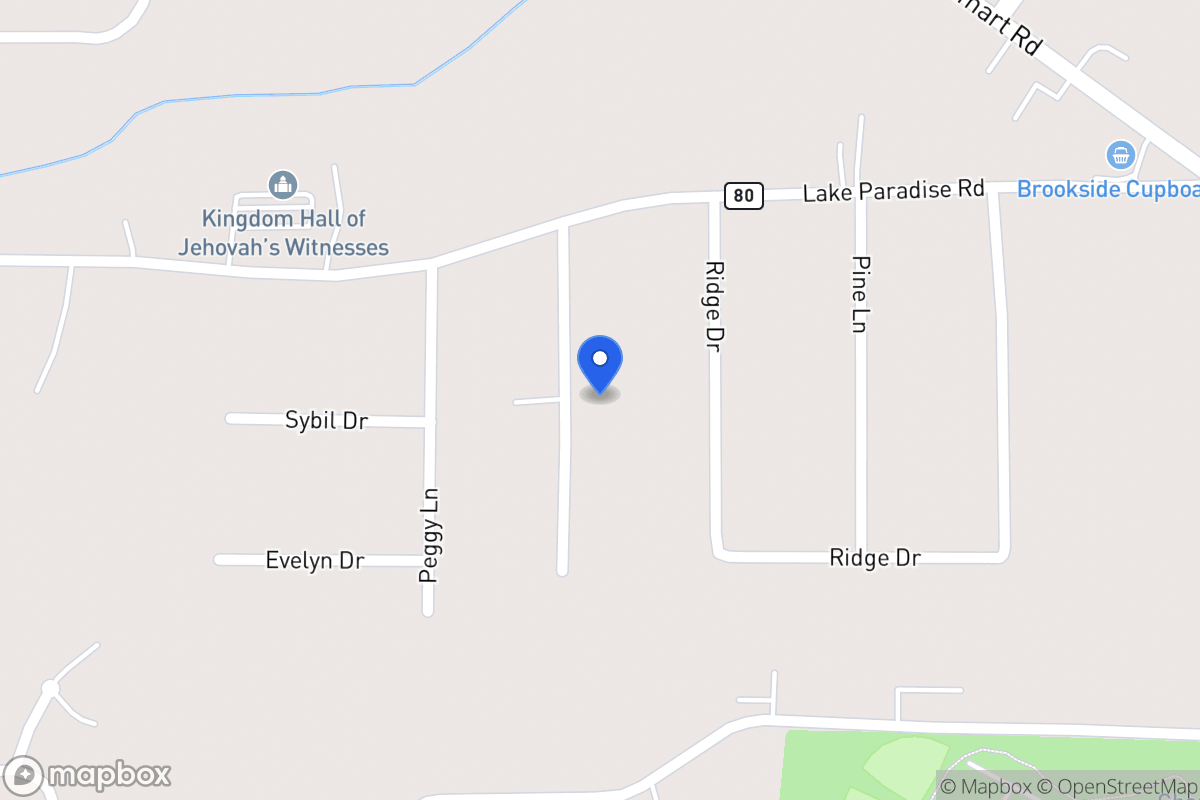 Map of 501 Jackie Ln