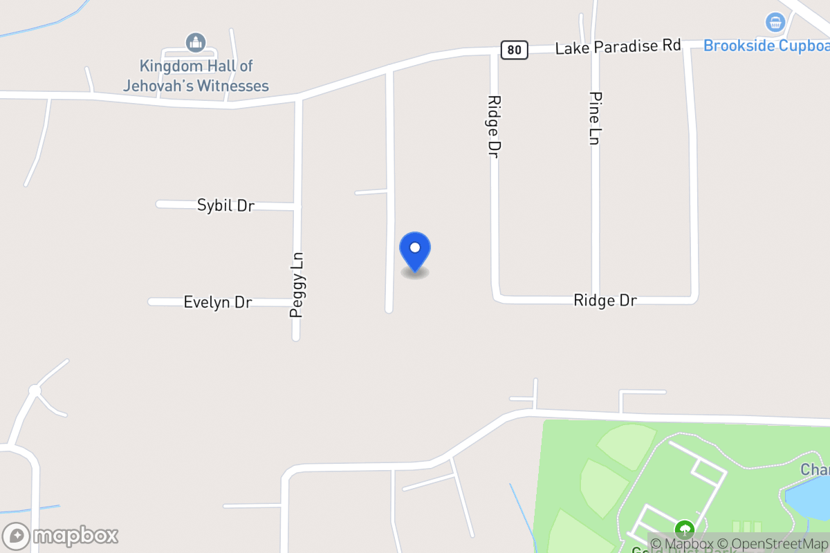 Map of 397 Jackie Ln