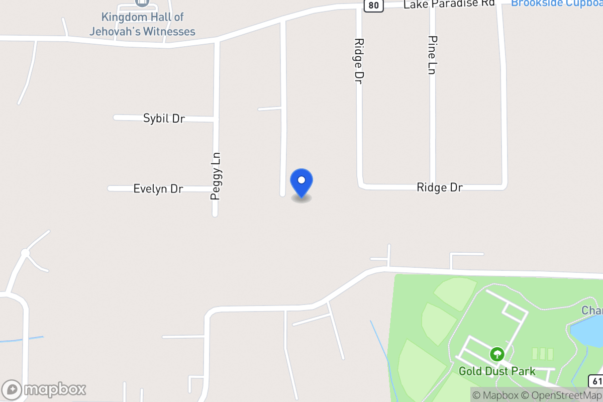 Map of 395 Jackie Ln