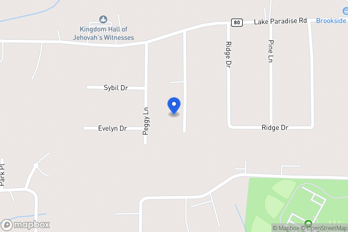 Map of 398 Jackie Ln