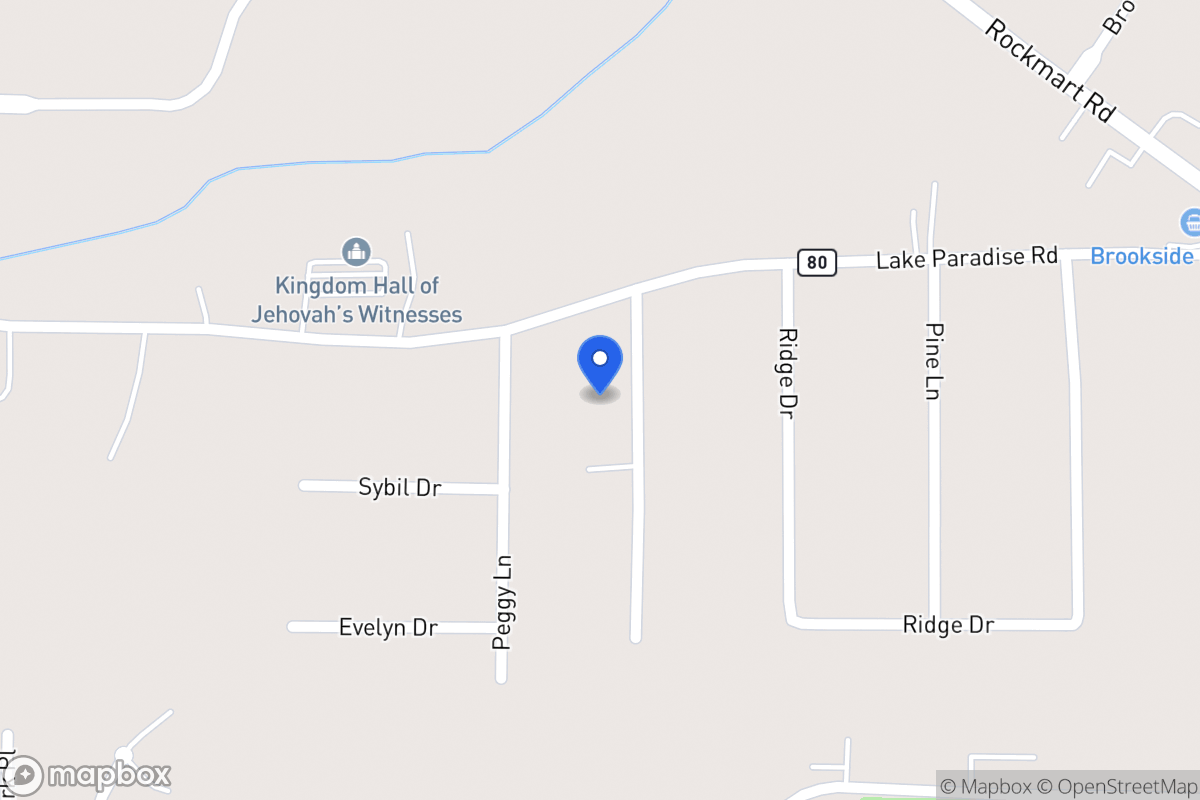 Map of 602 Jackie Ln