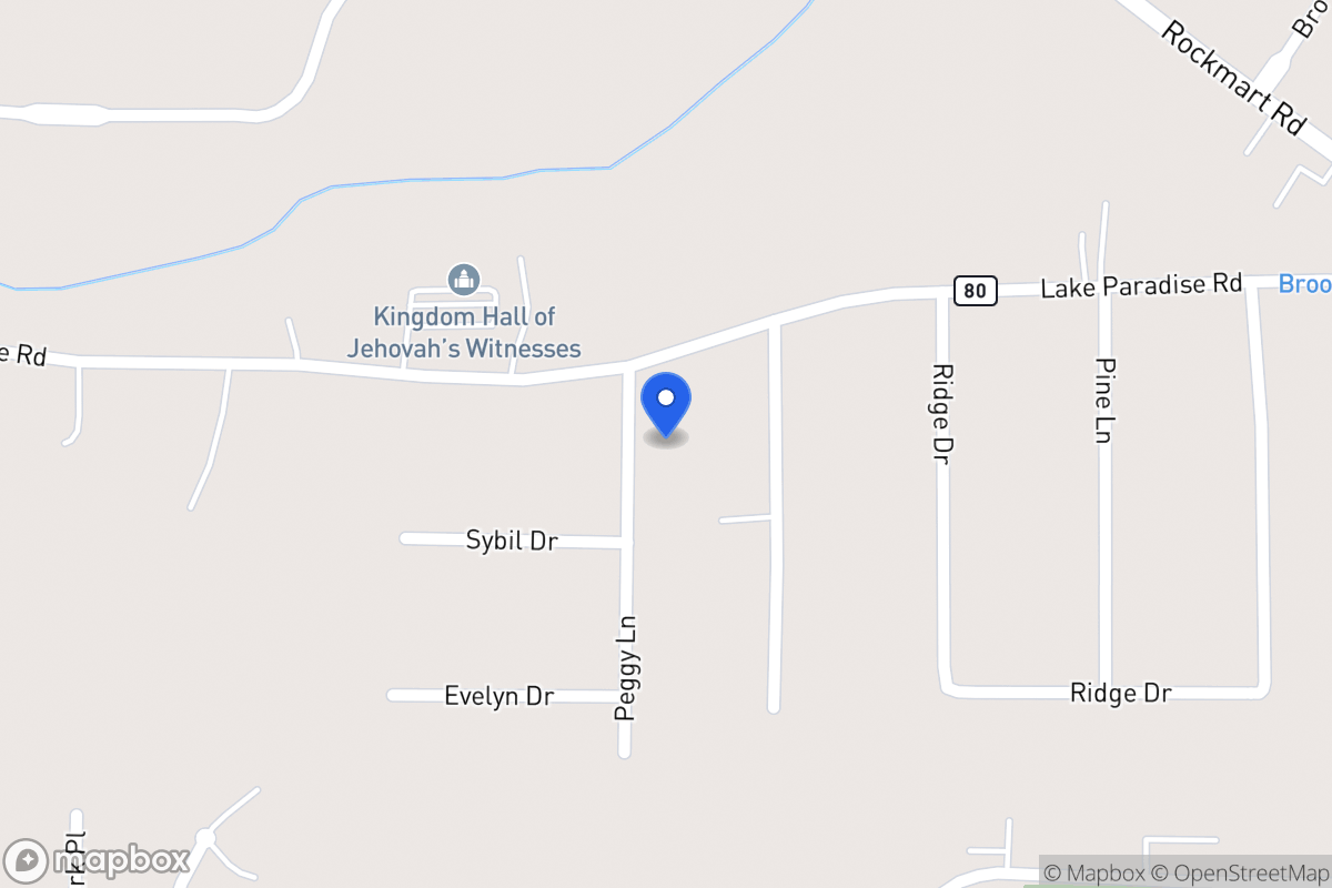 Map of 609 Peggy Ln