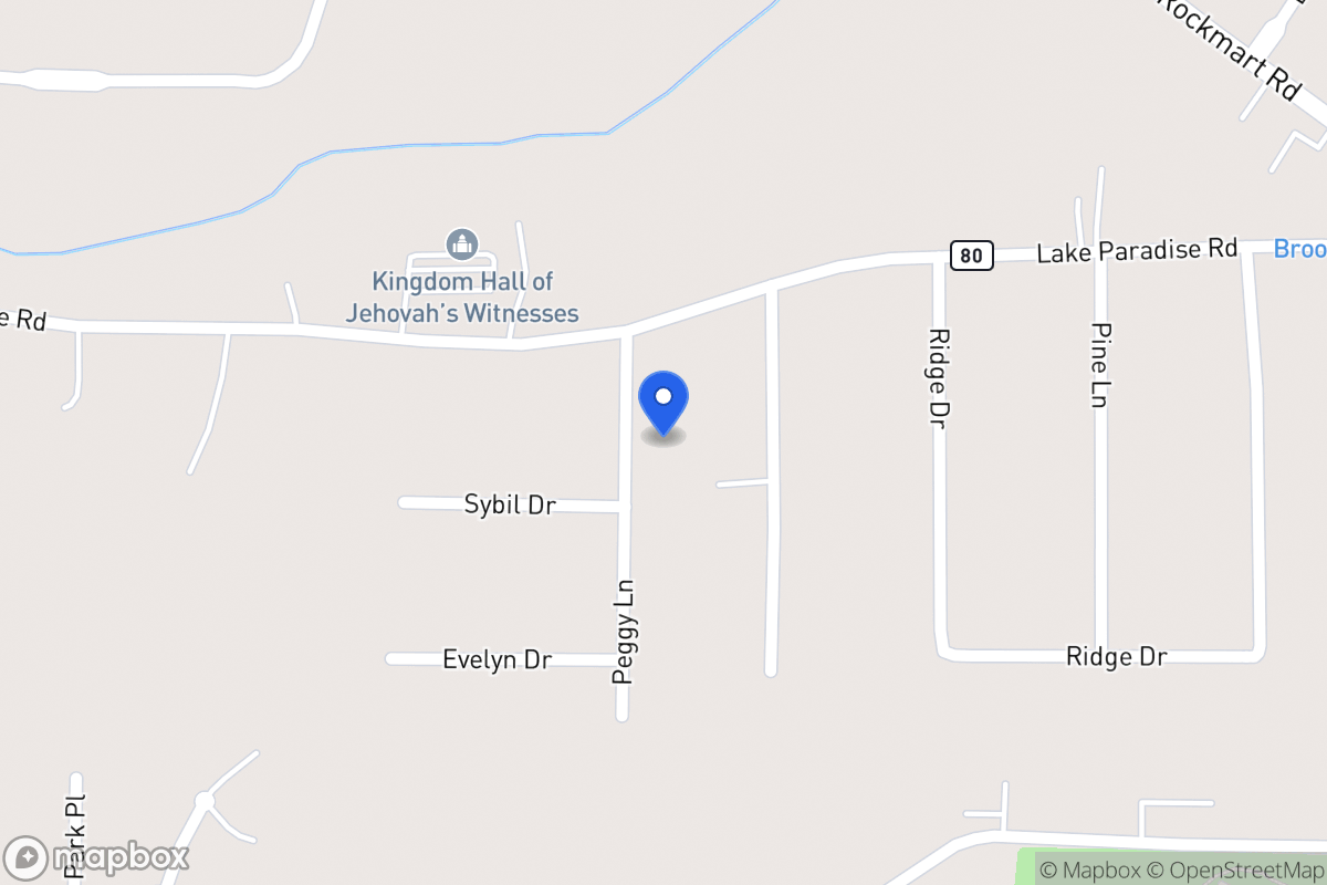 Map of 607 Peggy Ln