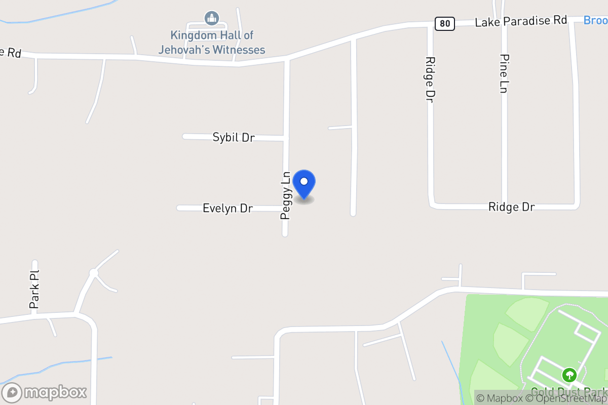 Map of 501 Peggy Ln