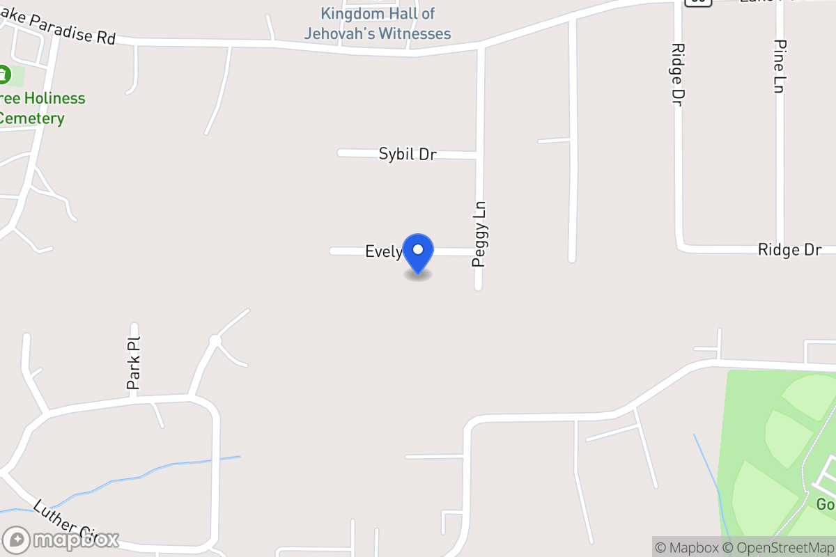 Map of 1506 Evelyn Dr