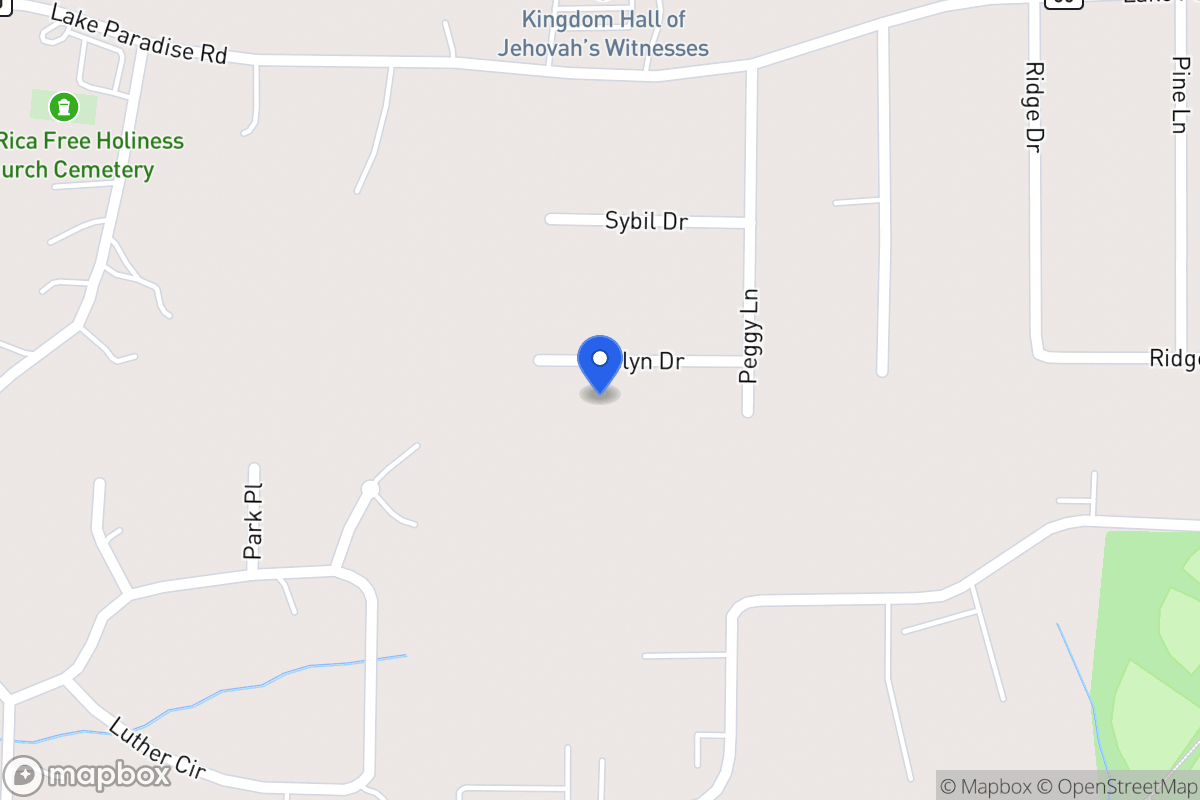 Map of 1510 Evelyn Dr