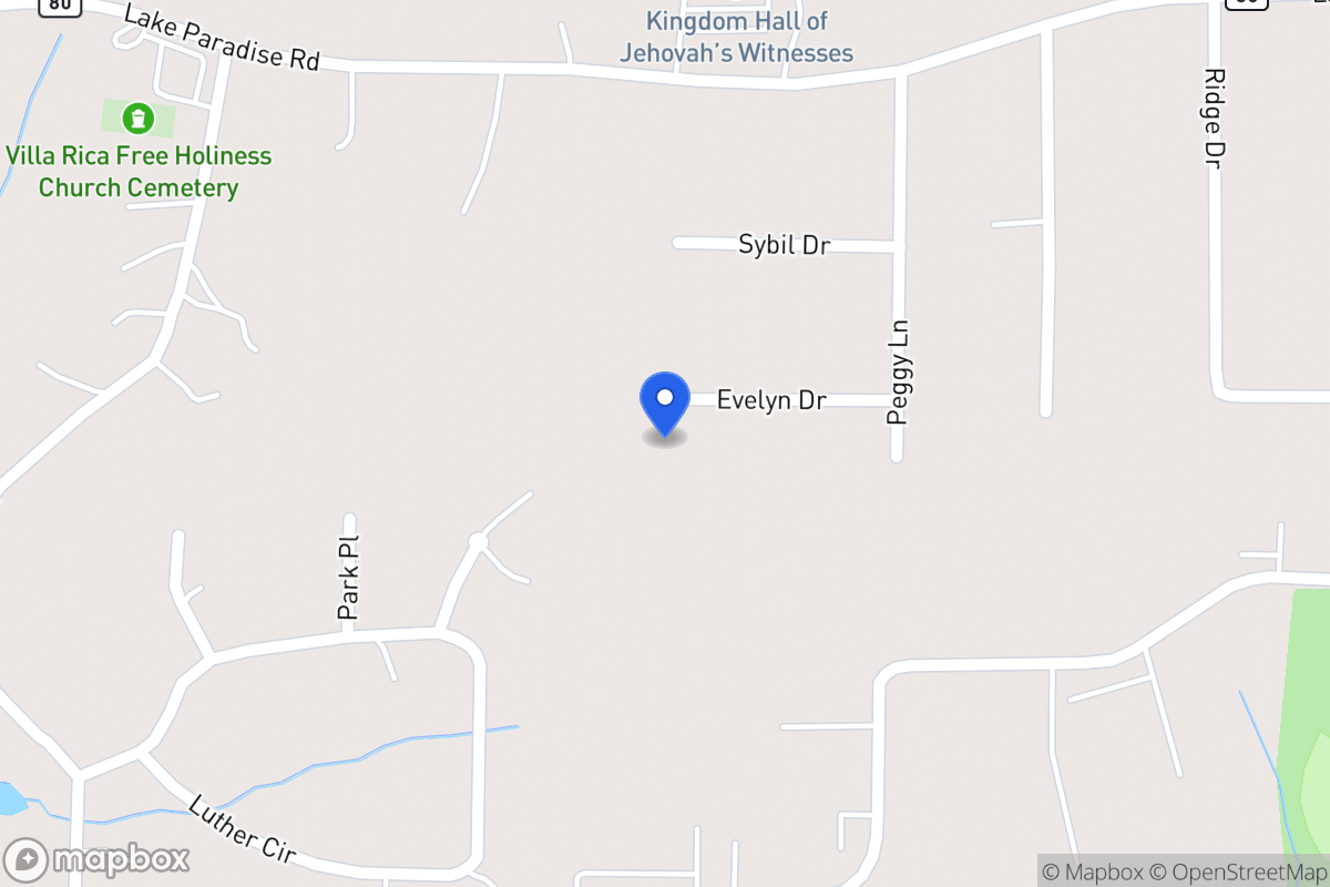 Map of 1514 Evelyn Dr