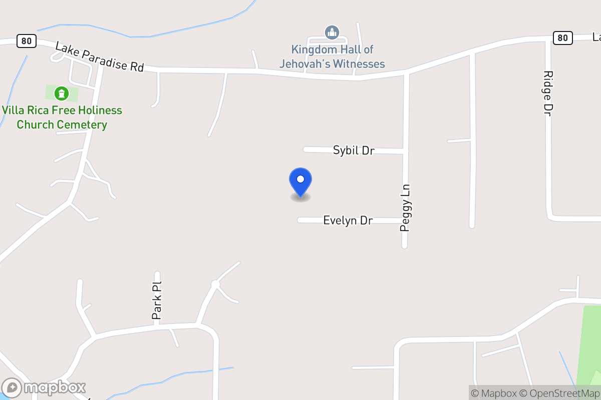 Map of 1513 Evelyn Dr