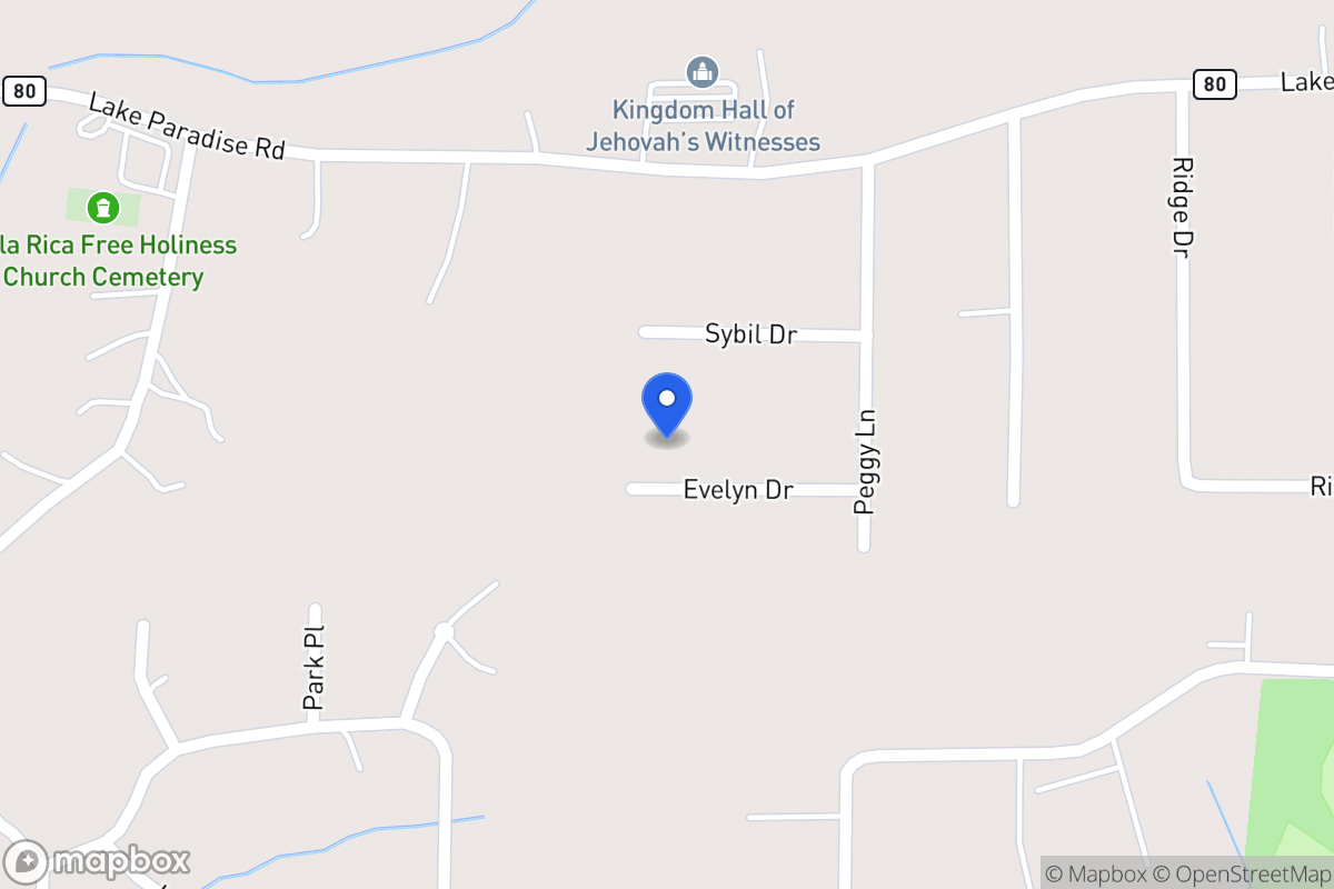 Map of 1511 Evelyn Dr