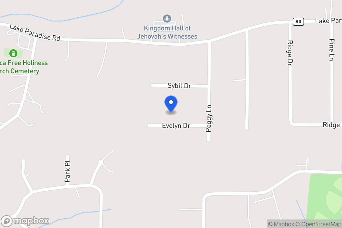 Map of 1507 Evelyn Dr
