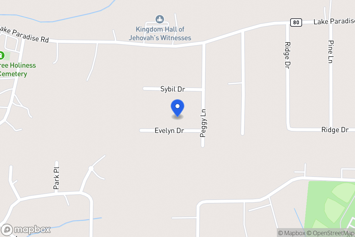 Map of 1505 Evelyn Dr