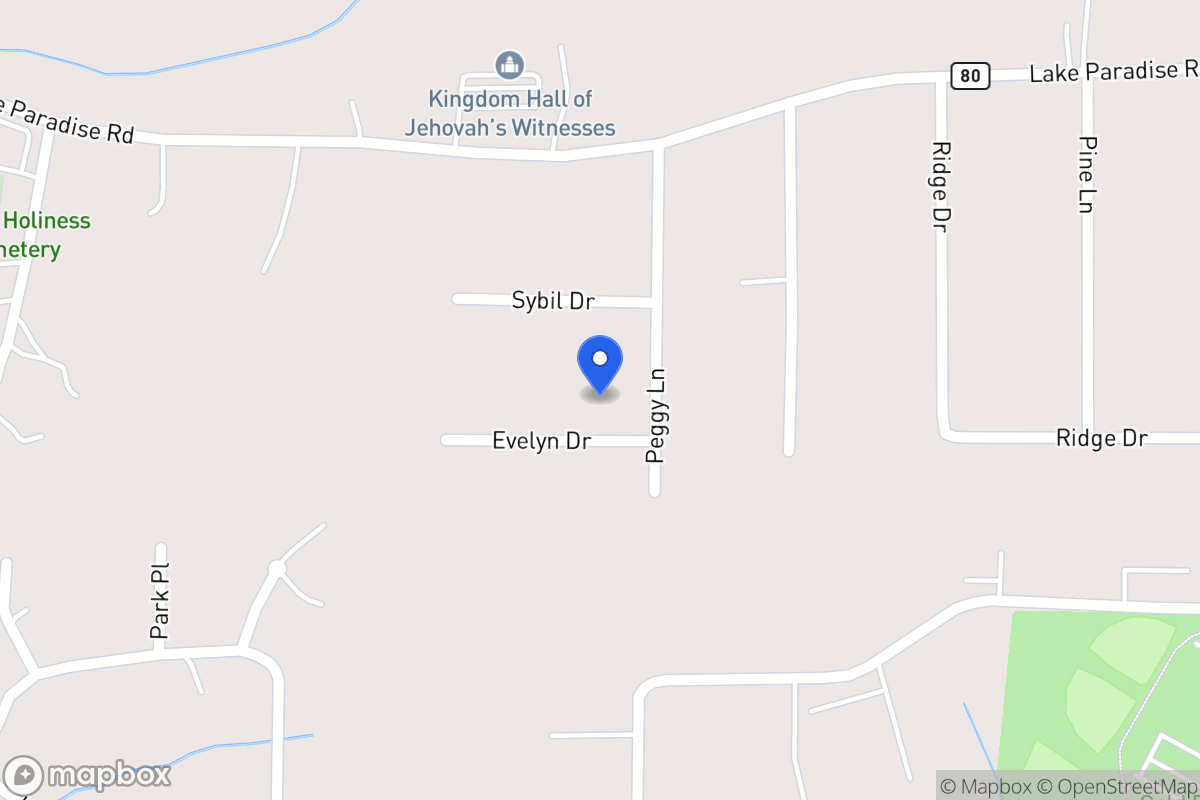 Map of 1503 Evelyn Dr