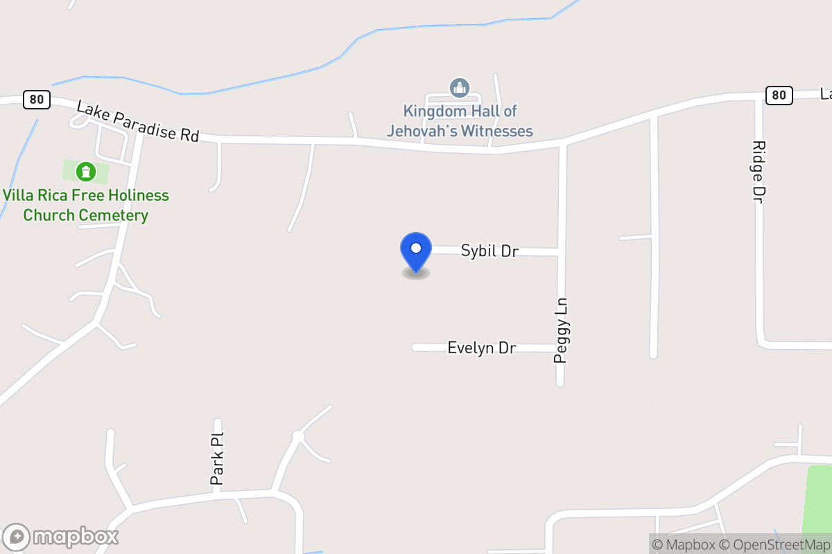 Map of Syble Dr