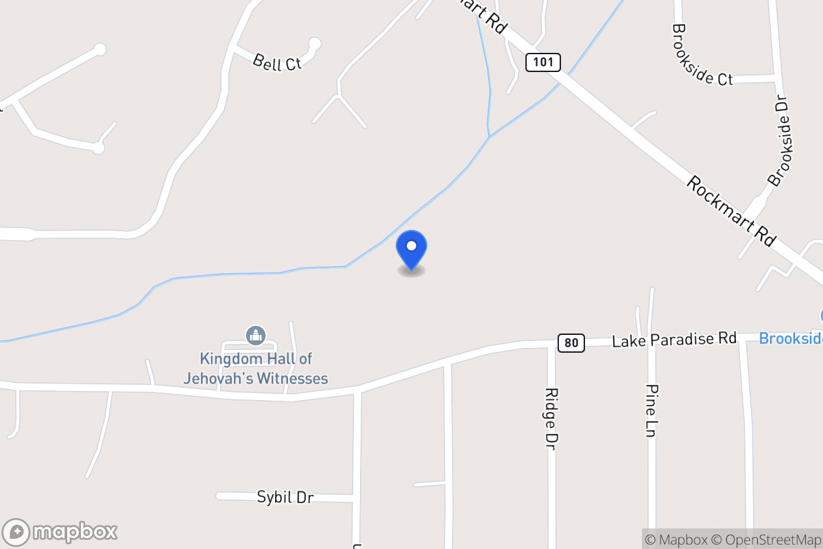 Map of 1407 Lake Paradise Rd