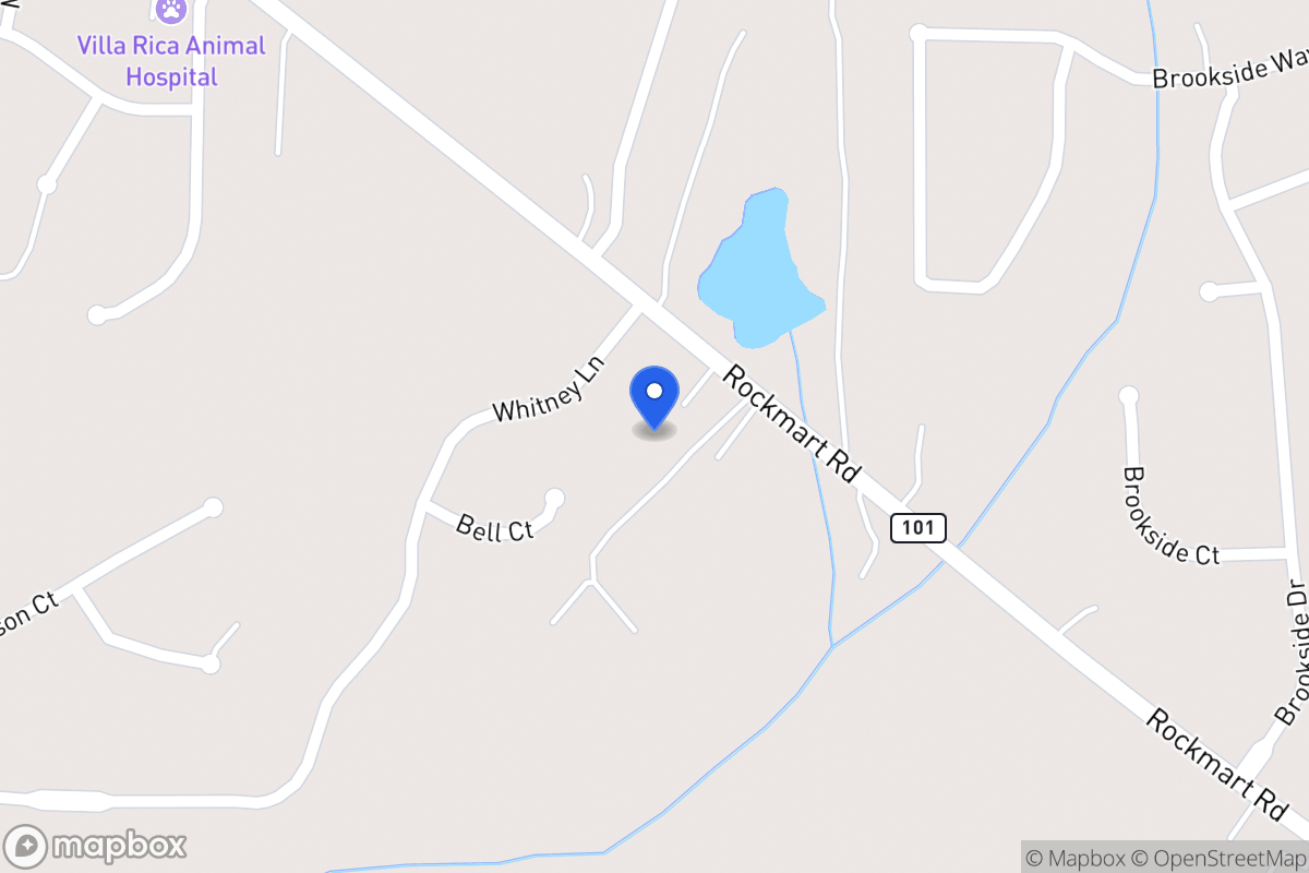 Map of 1476 Rockmart Rd