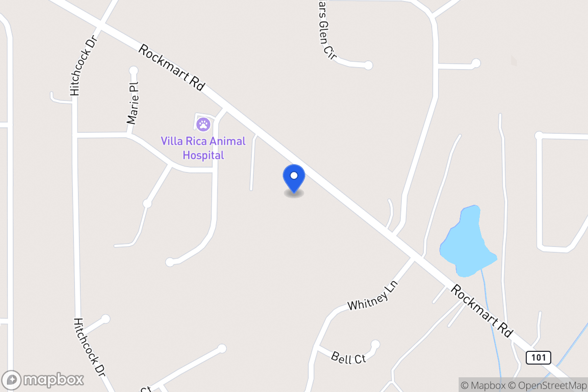 Map of 1606 Rockmart Rd