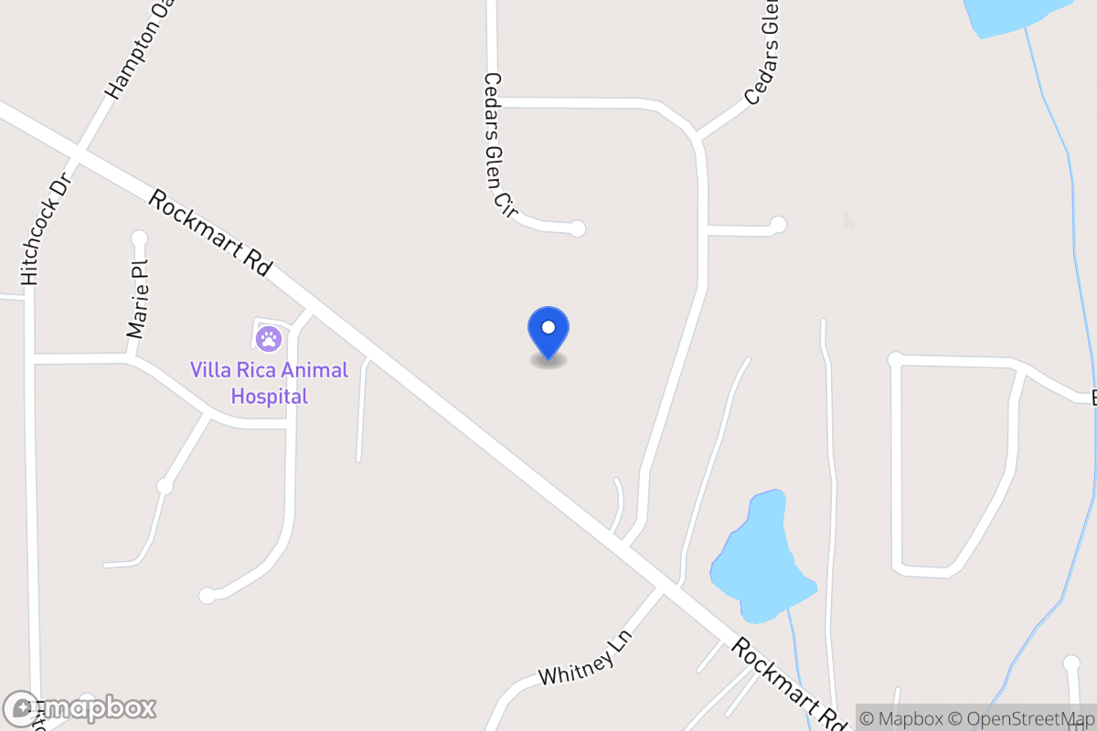 Map of 1643 Rockmart Rd