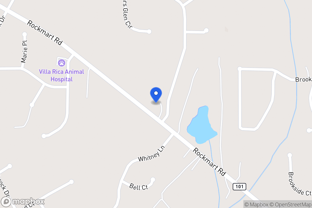 Map of 1575 Rockmart Rd