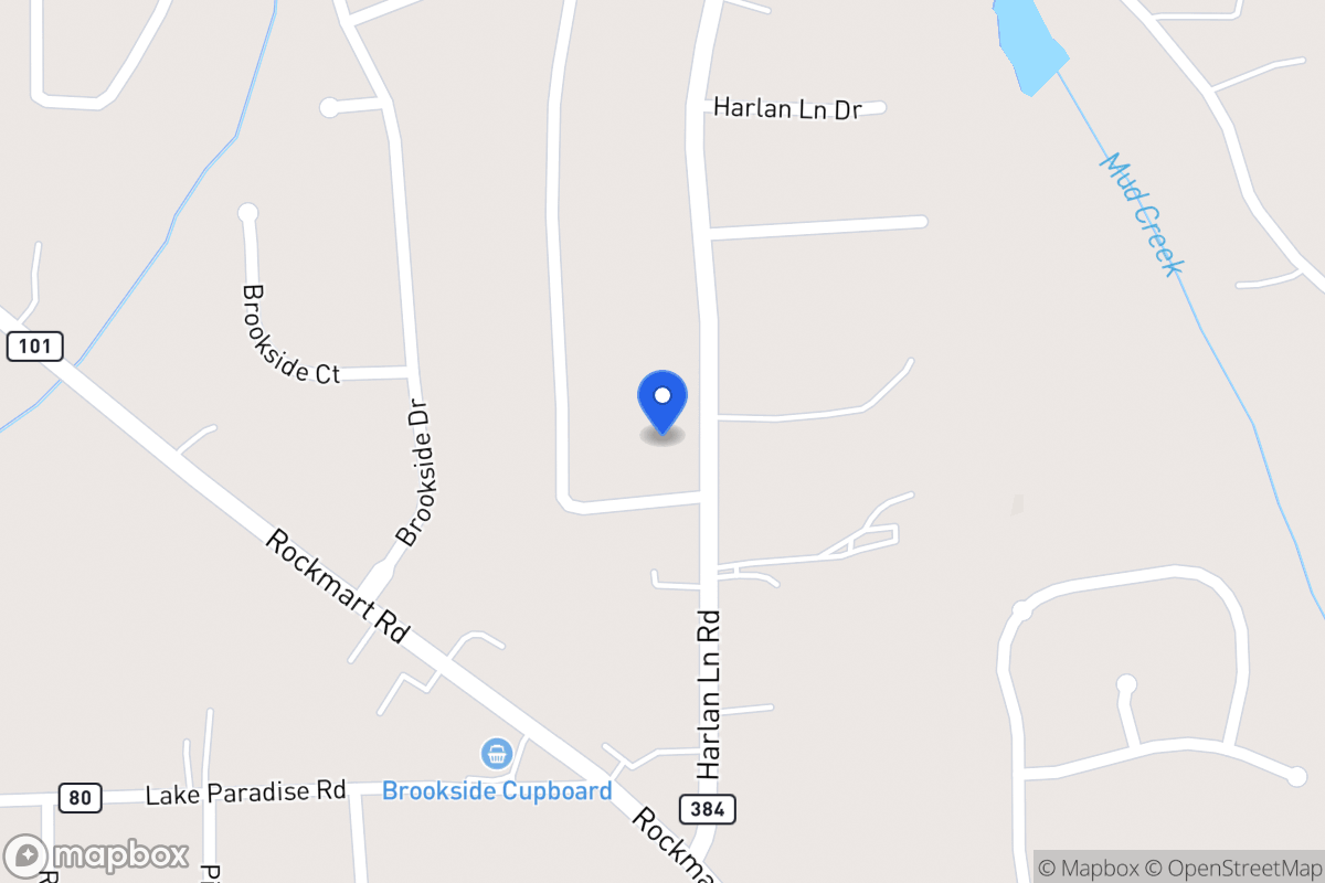Map of 126 Harlan Lane Rd